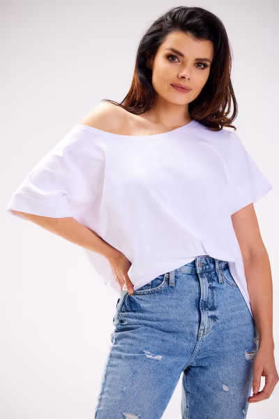 Bluzka Model M254 White - Infinite You — zdjęcie 2