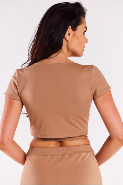 Bluzka Model M306 Beige - Infinite You — zdjęcie 3
