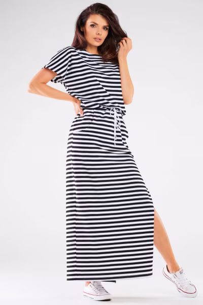 Sukienka Model M253 Black/Stripes - Infinite You — zdjęcie 1