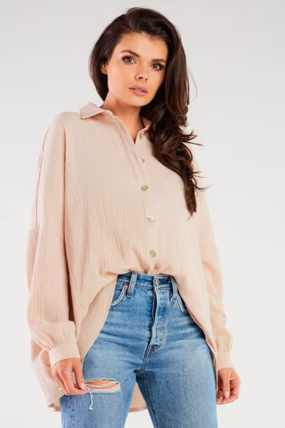 Koszula Damska Model M264 Beige - Infinite You — zdjęcie 1