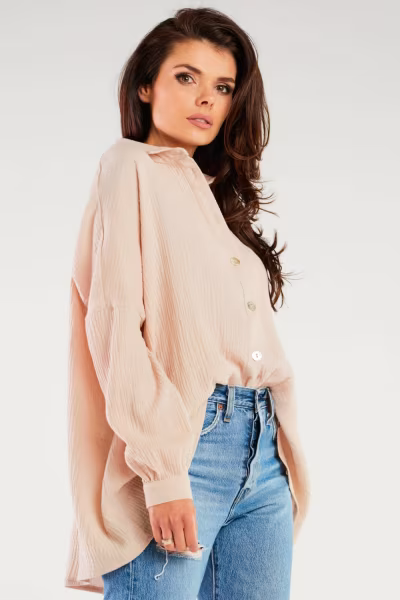 Koszula Damska Model M264 Beige - Infinite You — zdjęcie 2