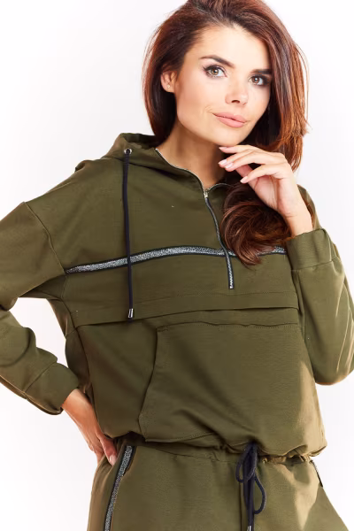 Bluza Damska Model M228 Khaki - Infinite You — zdjęcie 1