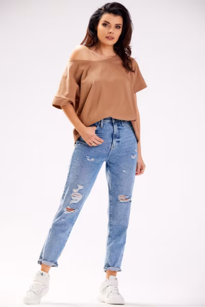 Bluzka Model M254 Beige - Infinite You — zdjęcie 1