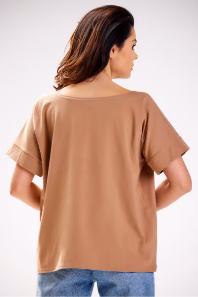 Bluzka Model M254 Beige - Infinite You — zdjęcie 3