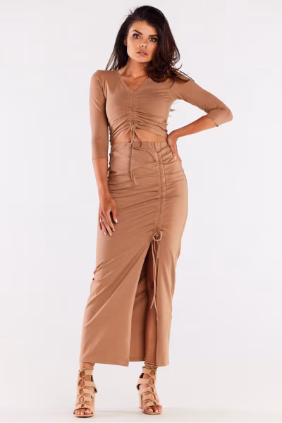 Spódnica Model M305 Beige - Infinite You — zdjęcie 1