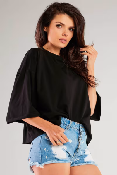 Bluzka Model M265 Black - Infinite You — zdjęcie 2