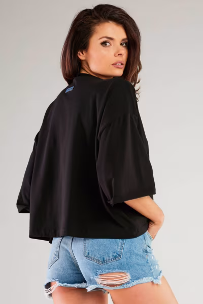 Bluzka Model M265 Black - Infinite You — zdjęcie 3