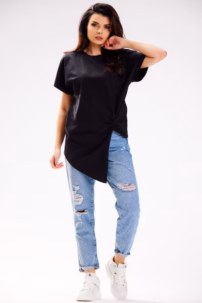 Bluzka Model M268 Black - Infinite You — zdjęcie 2