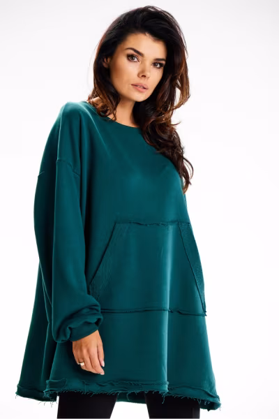 Bluza Damska Model M335 Bottle Green - Infinite You — zdjęcie 1