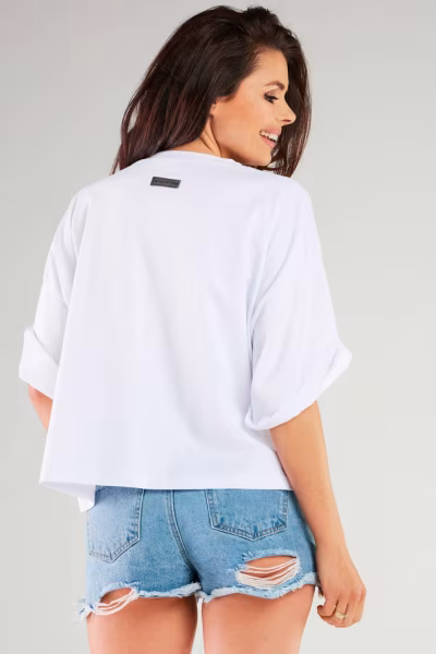 Bluzka Model M265 White - Infinite You — zdjęcie 3