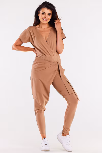 Spodnie Kombinezon Model M298 Beige - Infinite You — zdjęcie 1