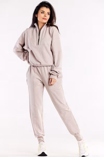 Spodnie Dresowe Model M317 Beige - Infinite You — zdjęcie 1