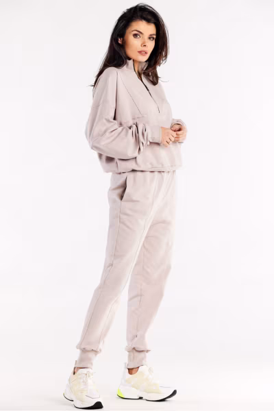 Spodnie Dresowe Model M317 Beige - Infinite You — zdjęcie 2