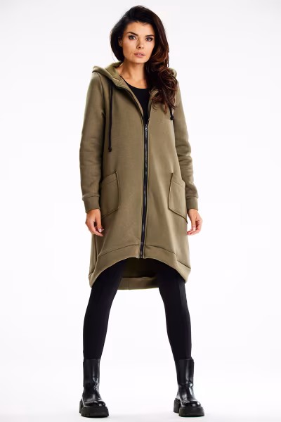 Bluza Damska Model M334 Khaki - Infinite You — zdjęcie 3
