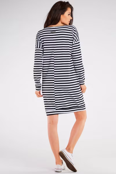 Sukienka Model M257 Black/Stripes - Infinite You — zdjęcie 3