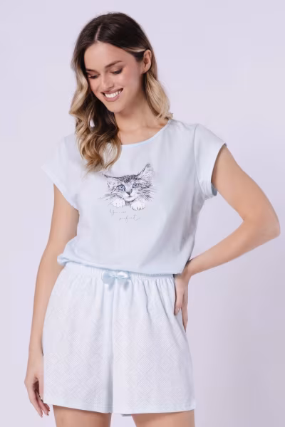 Piżama Damska Model Colette 1729 Mint - M-Max — zdjęcie 2