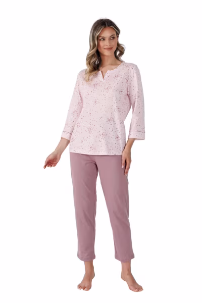 Piżama Damska Model Timea 1499 Powder Pink - M-Max — zdjęcie 1