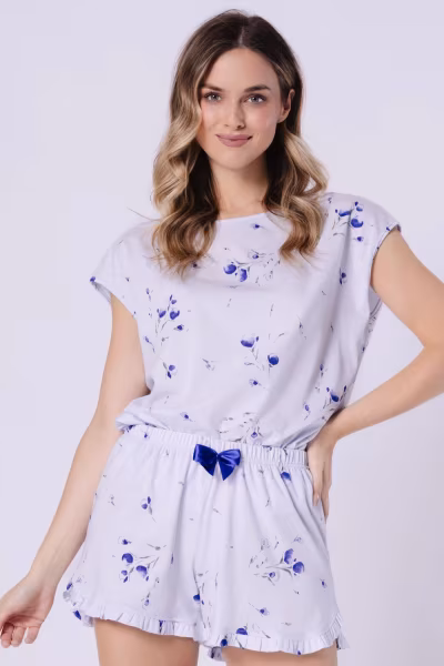 Piżama Damska Model Claudia 1735 Błękit - M-Max — zdjęcie 2