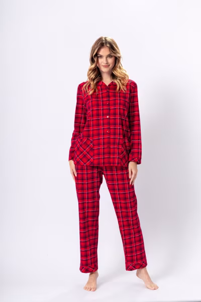 Piżama Damska Model Ala 1389 Red - M-Max — zdjęcie 1