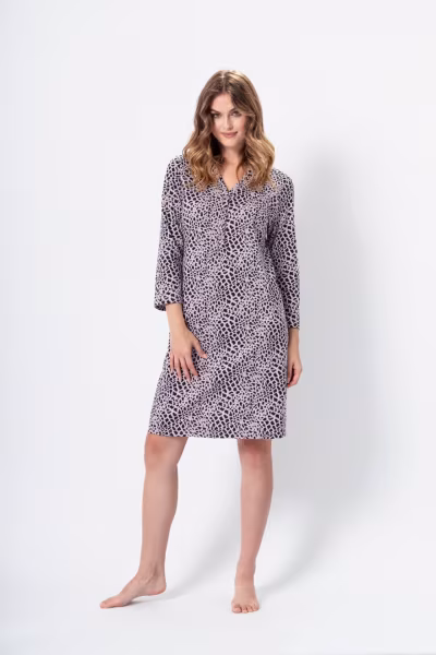 Koszulka nocna Koszula Nocna Model Ewa 1353 Lilia - M-Max — zdjęcie 1