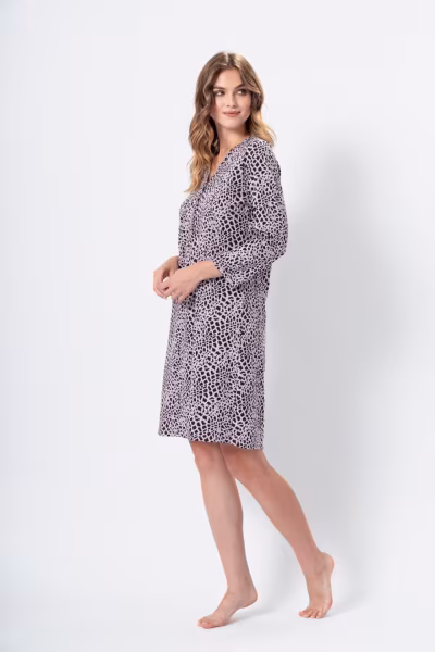 Koszulka nocna Koszula Nocna Model Ewa 1353 Lilia - M-Max — zdjęcie 2