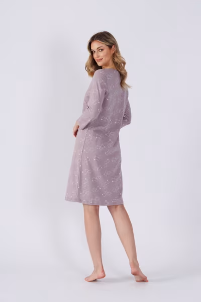 Koszulka nocna Koszula Nocna Model Blanka 1503 Cappuccino - M-Max — zdjęcie 2