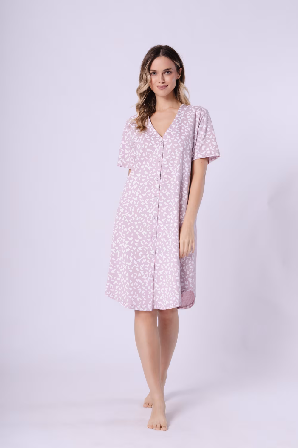 Koszulka nocna Koszula Nocna Model Sisi 1710 Beige - M-Max